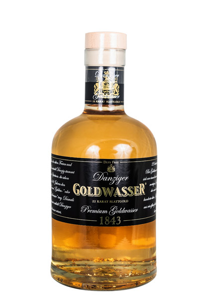 Danziger Goldwasser mit 22 Karat Blattgold